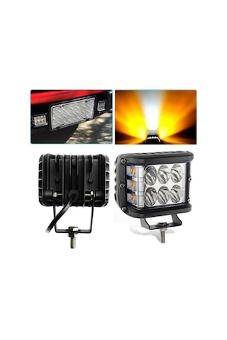 Sis Farı Çalışma Lambası Off Road Beyaz 6 Ledli Yanlarda Sarı Fok