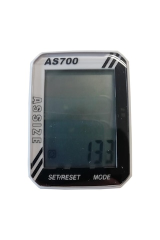 Assize As-700 Bisiklet Km Saati Kablolu 11 Fonksiyonlu Siyah
