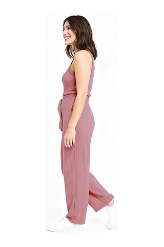 Bayan Pijama Altı Beli Lastikli Rahat Kalıp Gül Kurusu