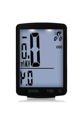 Artfulabode Ve Su Siyah Sıcaklık Ölçer, Lcd Kronometre Kablosuz Hız Geeroyoo Geçirmez, Fonksiyonlu Ekran, Büyük Bisiklet Bilgisayarı - Ej Siyah