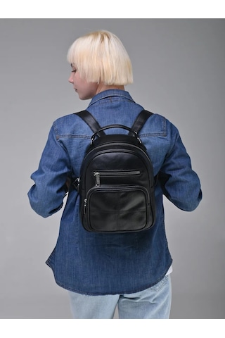 Daniele Patrici Şehir A5 Deri Sırt Çantası 169478880 Siyah