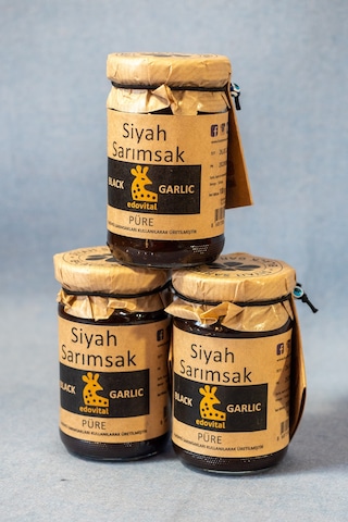 Edovital Siyah Sarımsak Püre 300 gr 100 gr X 3 Adet