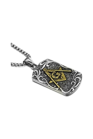 Chavin Mason Taşlı Çelik Erkek Kolye Ds75Sr