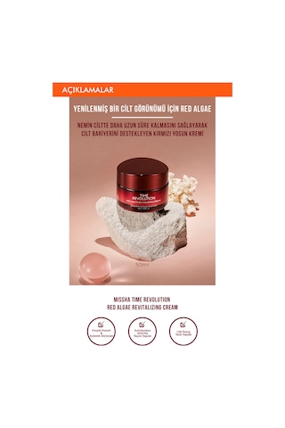 Missha Time Revolution Red Algae Revitalizing Cream oksidan İçerikli Krem 50 ML