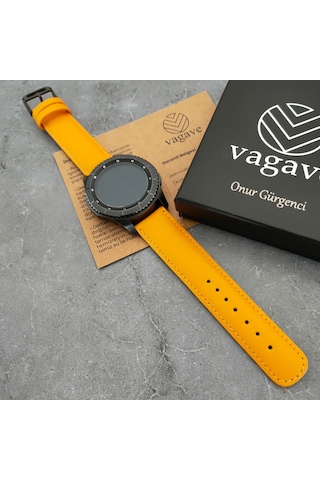 Vagave Samsung Uyumlu Active / Watch / Gear 20 Mm / 22 Mm Deri Kordon (498118366)