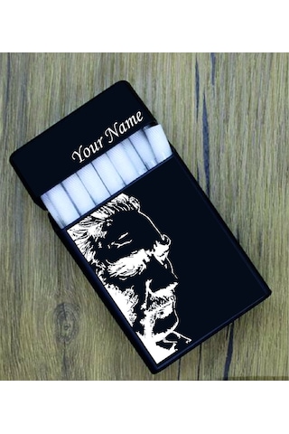 Atatürk Kazıma Kişiye Özel Metal Sigara Tabakası Paketi Taşıma