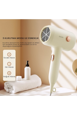 Enchen Air 7 1800 Watt Negatif İyonik Teknoloji 3 Sıcaklık Modlu Saç Kurutma Makinesi