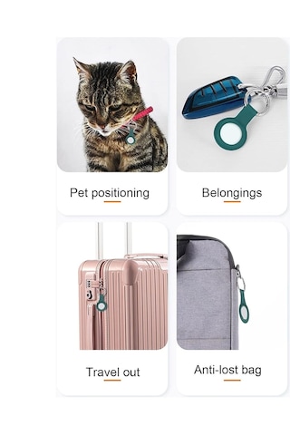 Apple Airtag 1 - Airtag 2 Uyumlu Silikon Kılıf Anahtarlık Lacivert