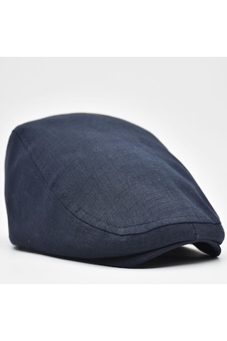 Şapkadan Erkek Kasket Keten Yazlık Flat Cap Şapka 45645dr57139