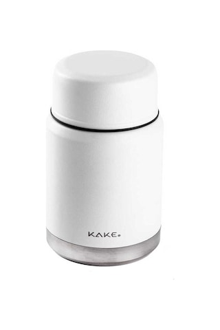 Tnt-8695835413983-gınger Kfy-xd017b-kake Beyaz Paslanmaz Çelik Kaşıklı Yemek Termosu 500ml