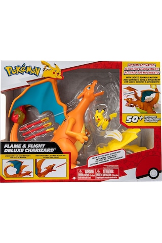 Pokemon Sesli & Işıklı Elektronik Charizard & Pikachu Figür Set