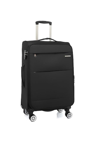 Louisiana Polo Orta Boy Lüx Kumaş Valiz Siyah 2082 Siyah