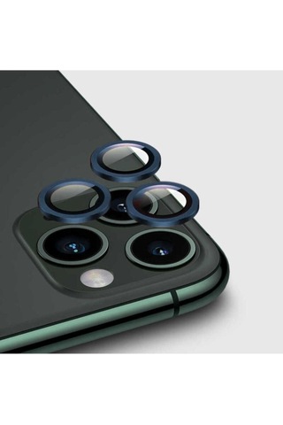 Apple Uyumlu iPhone 12 Pro Zore Cl-02 Kamera Lens Koruyucu Lacivert