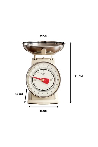 90 S Style Retro Analog Mutfak Terazisi 2 Kg Kapasiteli Mutfak Tartısı Diğer