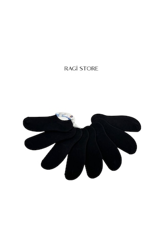 Ragi Store 8'li Sıfır Bilek Unisex Çorap Siyah