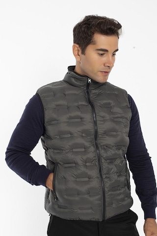 Crozwise Erkek Dolumlu Spor Outdoor Yelek Haki