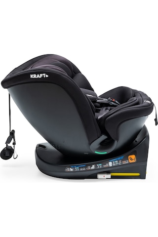 Kraftspin Signal Plus I-size 360 Dönebilen İsofix'li Oto Koltuğu 0-36 Kg Black