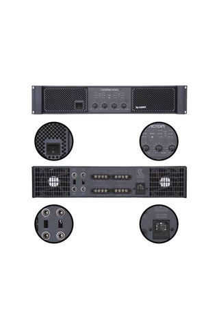 Startech Omcron Q-1200t 4x300w 4 Çıkışlı Hat Trafolu Power Anfi Güç Anfisi