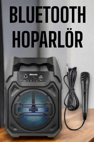 Güçlü Ve Şarj Edilebilir Bluetooth Hoparlör 6.5 İnç -