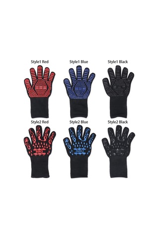 Barbekü Eldivenleri Izgara Eldivenleri Black Style2 Black Style2