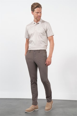 İmza Kahverengi Yan Cep Slim Fit Esnek Jogger Pantolon 1003260373