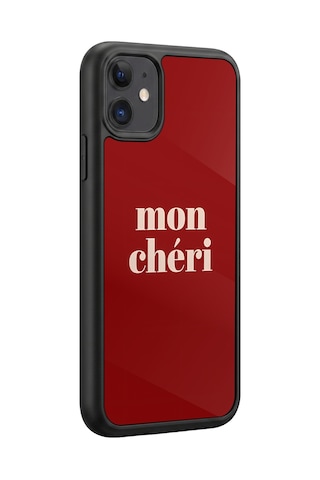 İphone 11 Uyumlu Moncheri Desenli Kamera Korumalı Darbelere Dayanıklı Kılıf 1036-moncheri-iphone11