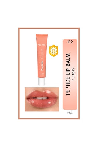 Note Cosmetics Peptide Lip Balm SPF 30 Nemlendirici ve Parlatıcı Renkli Dudak Balmı - 02 Fun Day - Turuncu