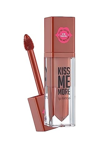 Kiss Me More Yüksek Pigmentli &amp Mat Bitişli Nemlendirici Likit Ruj 019 Caramel Diğer