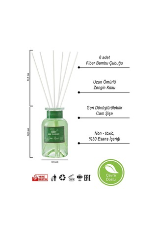 Yeşil Elma Bambu Çubuklu Oda Kokusu 150 Ml Elma