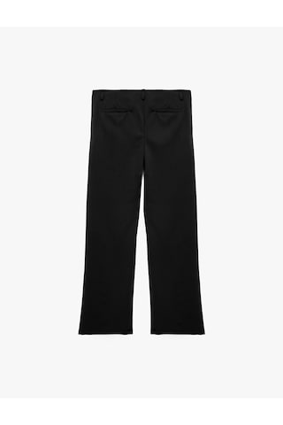 Koton Cepli Scuba Kumaş Straight Fit Pantolon Siyah 7wal40069ık