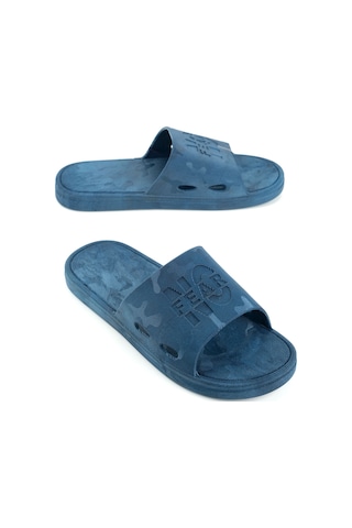 Gezer Yazlık Erkek No Fear Airblow Islak Zemine Uygun Günlük Ev Bahçe Havuz Terlik Lacivert