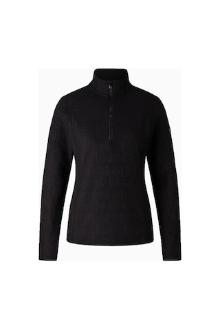 Bogner Sport Medita Black B Logo Desenli Fleece First Layer Kayak Kadın Içlik Üst İçlik Siyah