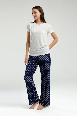 Pierre Cardin Kadın Beyaz Pijama Takımı Pc8953-s-v1 Beyaz
