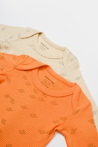 BabyCosy Organik Modal Fil Baskılı 2 Li Uzun Kollu Badi Csym11317 001