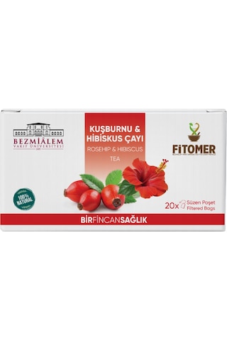 Fitomer Kuşburnu & Hibiskus Çayı 20 x 1.5 G