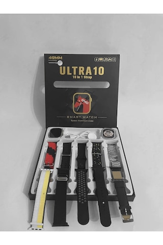 TT Ultra-10 2" Akıllı Saat (İthalatçı Garantili) + 10 Adet Kordon