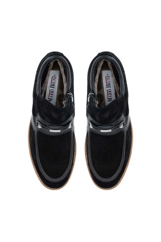 Mario Bruni Marıo Brunı Erkek Hakiki Deri Siyah Casual Bot 104 14515 Erk Bot Sk23/24 Black Suede Siyah