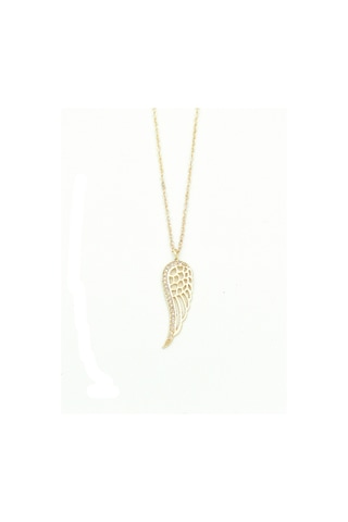 Brezza Lusso Jewelry Axcce Serie Taşlı Melek Kanadı Kolye Gold