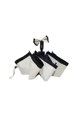 Fransız Vintage Otomatik 3 Katlanır Şemsiye Taşınabilir Seyahat Güneş Yağmur Koruması Diğer