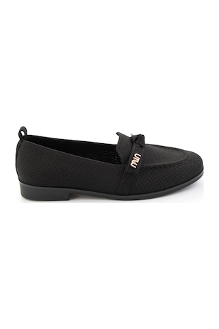 Bambi Siyah Kadın Loafer Ayakkabı K01327025182 Siyah