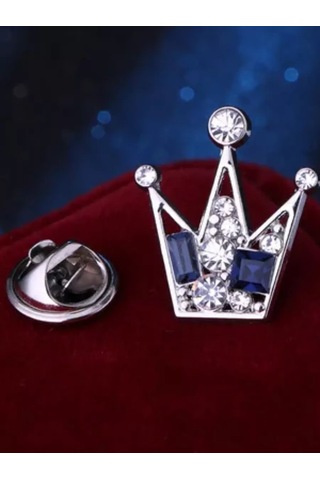 Olfil Broş-mini Taç Parıltı Tarzı 206746461 Gri