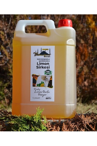 Maydanozlu Sarımsaklı Limon Sirkesi 5lt %100 Katkısız Doğal Sirke
