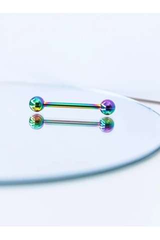 Pıercıng Bar Dil İçin Piercing Çubuğu 2 Adet. 34609450 Beyaz