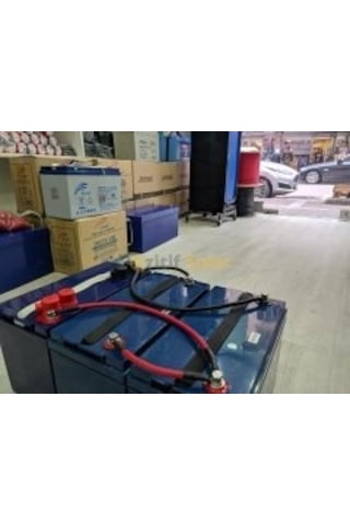 2 Adet 25 Milim Bakır Makaronlu Pabuçlu 50 Cm Akü Atlama Kablosu