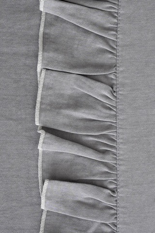 Ecocotton Zaira Gri %100 Organik Pamuk Çift Kişilik Nevresim Takımı Gri