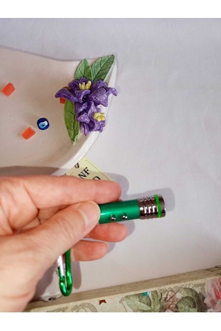 Lazer 3in1 Fener Kırmızı Beyaz Ve Yanıp Sönen Işık, Fener 3 Fonksiyonlu Yeşil Renkli