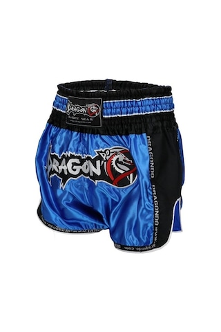 Muay Thai Şortu Retro Neo Mavi Mt3075