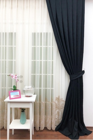Evdepo Home Deniz Soft Pileli Fon Perde Siyah (486097157) Siyah