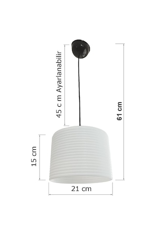 Space Beyaz Avize - Antre Hol Salon Mutfak Oturma Odası Çocuk Oda Beyaz - Bal