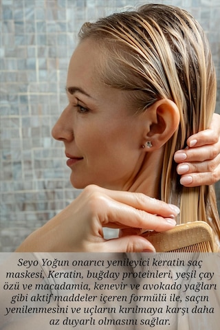 Seyo Keratin Özlü Yoğun Onarıcı ve Yenileyici Saç Maskesi 500 ML